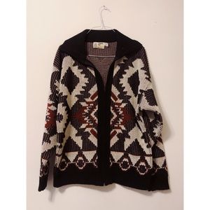 Vintage Native Navajo inspired Cardigan Sweater